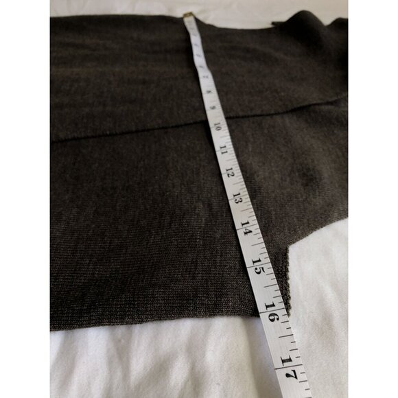 St. Tropez Women's Sleeveless Duster Cardigan S Brown Merino Wool Blend Coastal - Picture 6 of 7